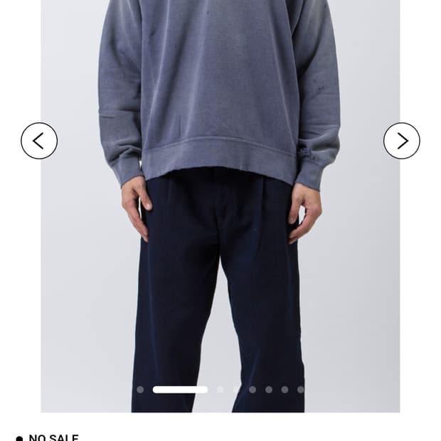 [5] 23fw 비즈빔 visvim sb crash navy 맨투맨