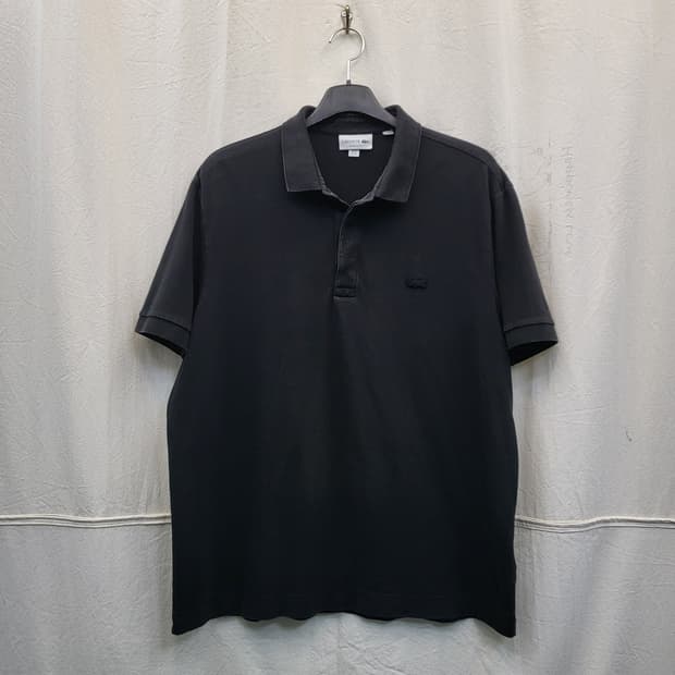라코스테 블랙 반팔 카라티