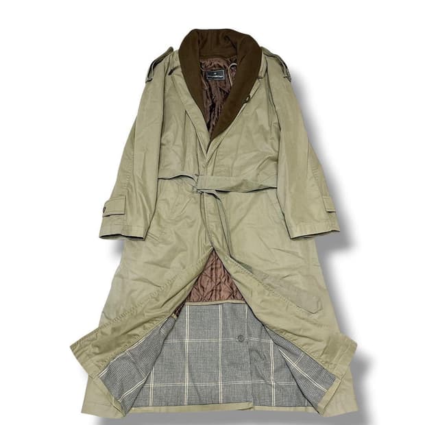 1980s Ermenegildo Zegna 디테처블 코트
