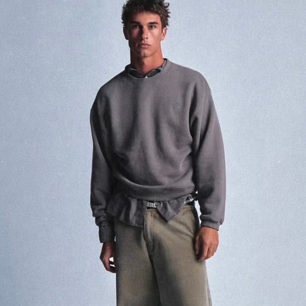 [S,M]이알엘 ERL 25fw 워싱 맨투맨/타우페