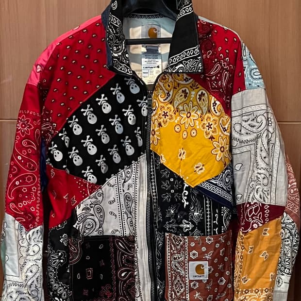 Carhartt 반다나 패치워크 자켓 XL