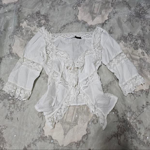 vintage 볼레로 가디건