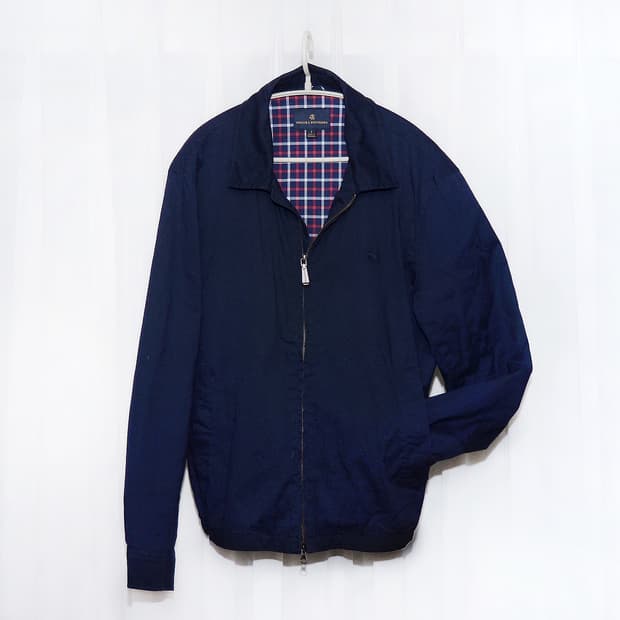 브룩스 브라더스 더블 집업 블루종 트윌코튼 자켓 (95-100)