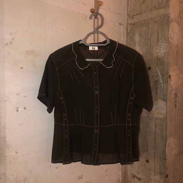 t.b Teresa van Buren Silk Button Blouse