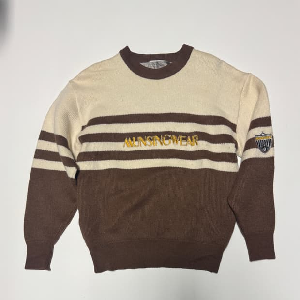 여성 일본 먼싱웨어 골프 스웨터 니트 M + 안감