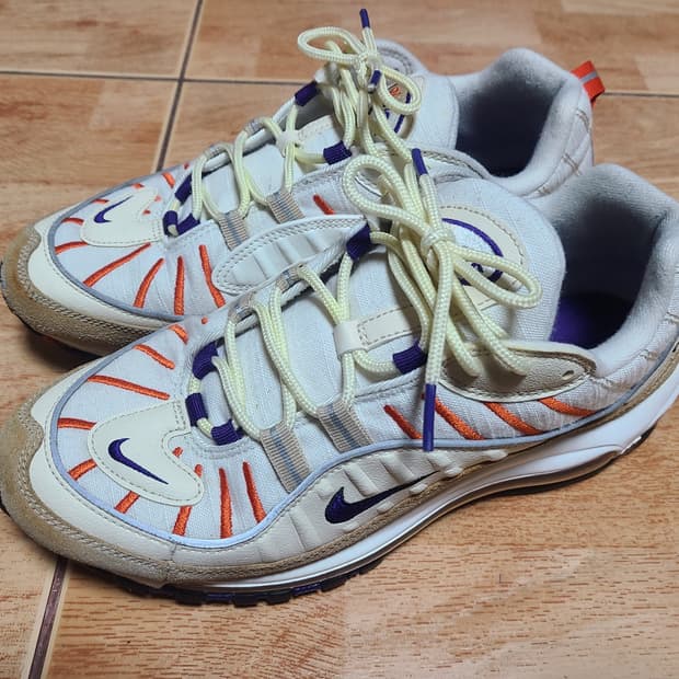 나이키 맥스98 세일퍼플270(265추천)