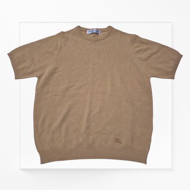 [올드명품🔥] 버버리 캐시미어 반팔 니트