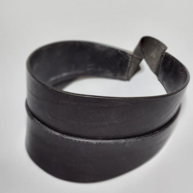 릭오웬스 레더 헤어밴드