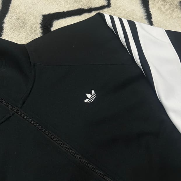 [XL]아디다스 3스트라이프 로고 져지/블랙