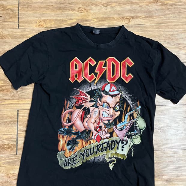 Ac/Dc 베를린 머천 티셔츠 L