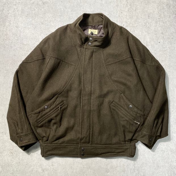 [L] Leonte 90s 아카이브 카키 울 봄버자켓