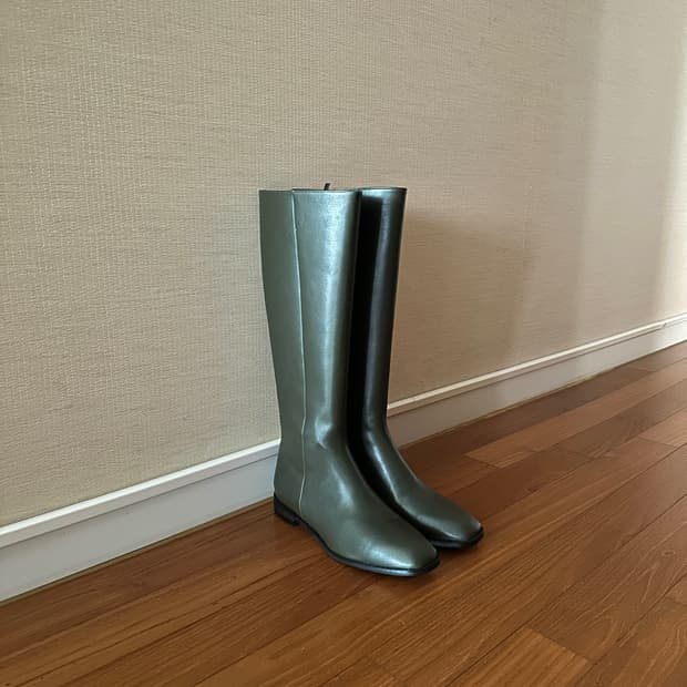 카키 베이직 롱부츠 36, 38 size 택1