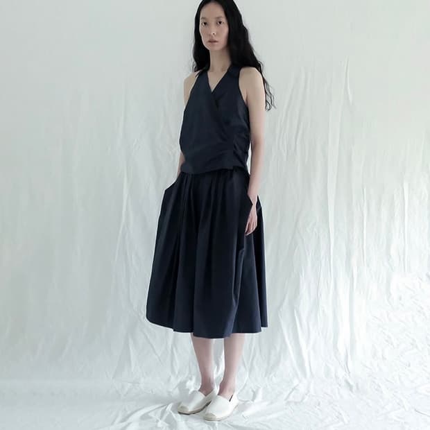 Pula 뿔라 tutu 스커트 네이비
