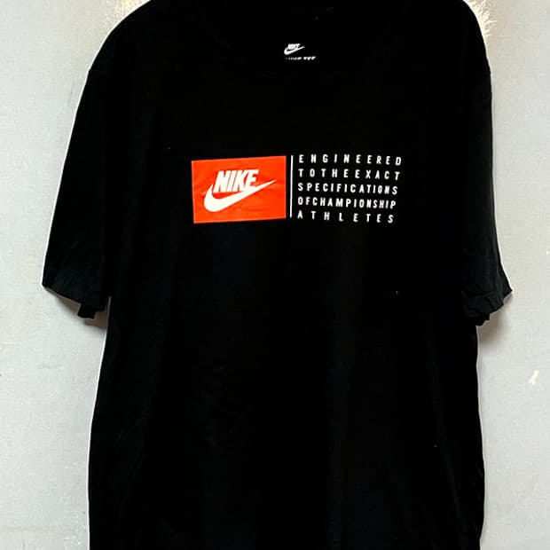 NIKE 나이키 남자 반팔티 블랙 라운드넥 캐주얼 솔리드 XL 105