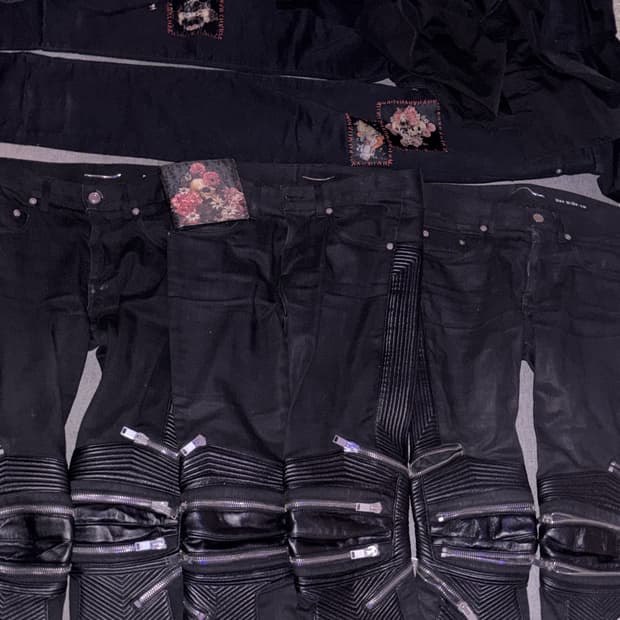 생로랑 레더 패널진