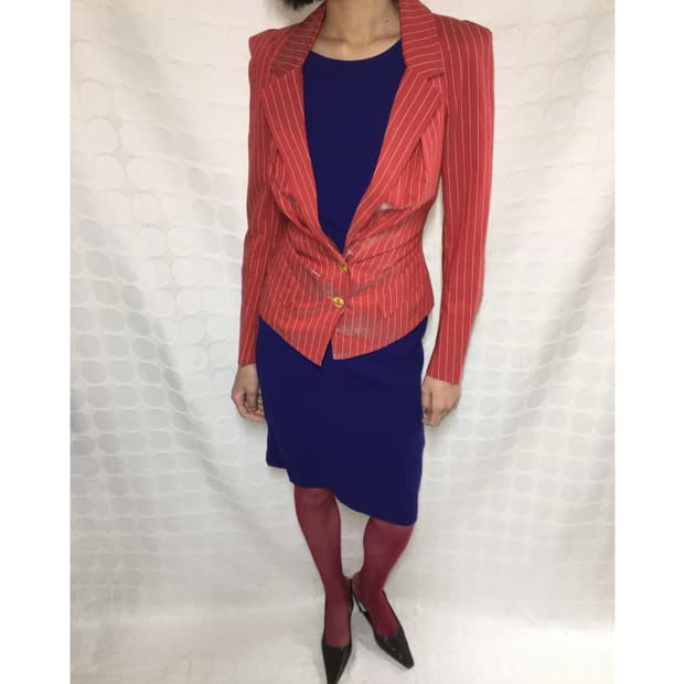 Vivienne Westwood 레드 스트라이프 자켓