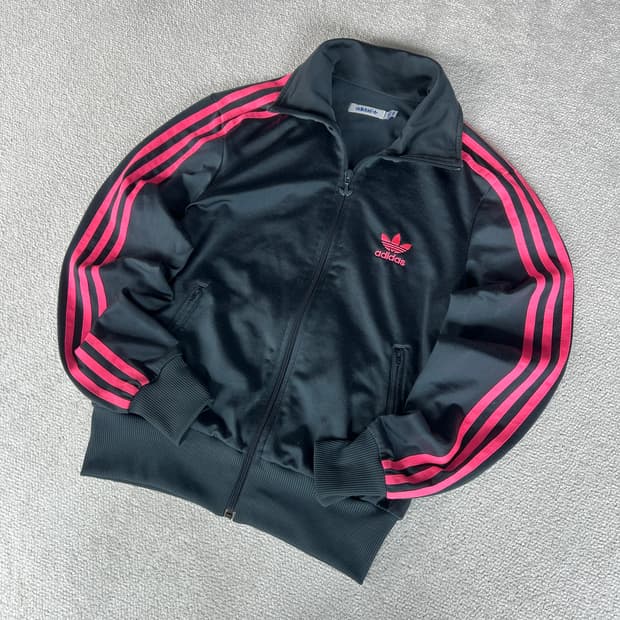 아디다스 파이어버드 그레이핑크 트랙탑 져지 s