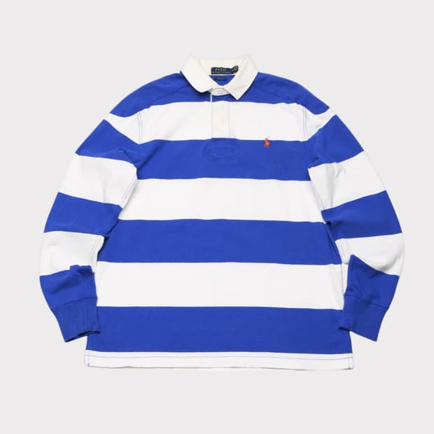 [M] 폴로 랄프로렌 스트라이프 럭비티