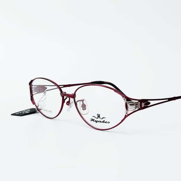 HYADES 버건디 라인 디테일 데드스탁 빈티지안경