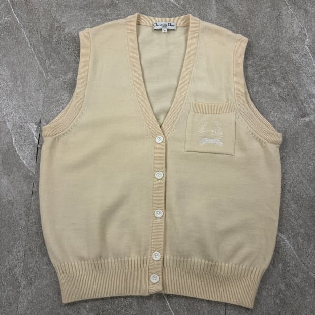 90's Christian Dior Knit Vest   