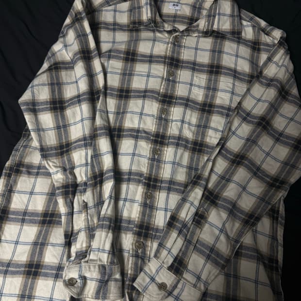유니클로 체크셔츠 