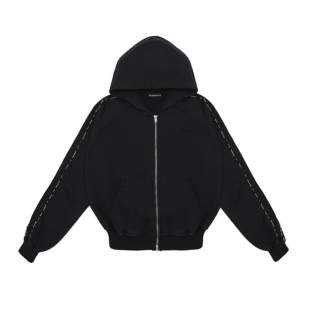 604 서비스 비즈 후드집업 블랙 [S]