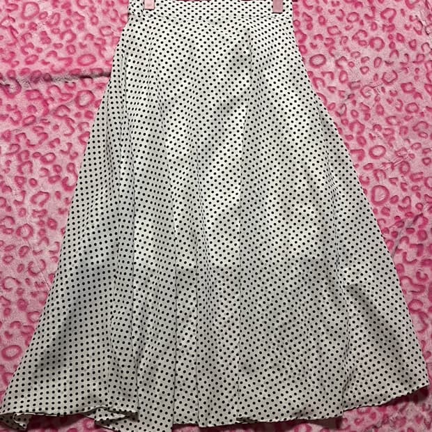 Polka dot 쉬폰 스커트 