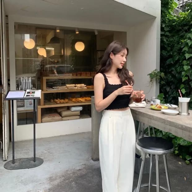 리에뜨 Lorn 화이트 슬랙스