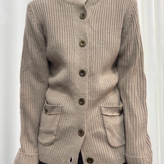 knit button cardigan