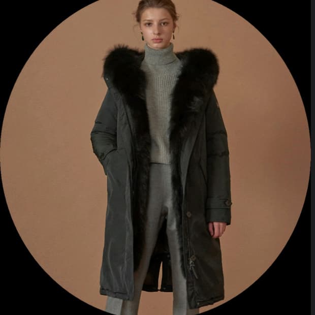 헤트레고 이탈리아 구스다운 패딩 퍼 롱패딩 코트