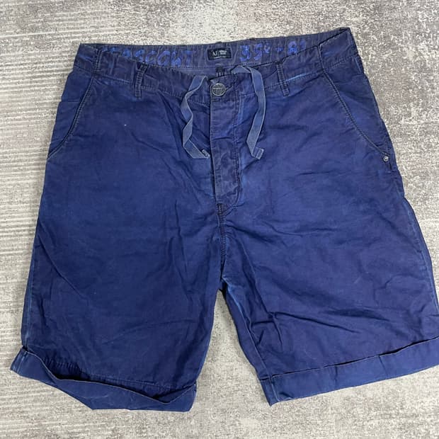 90s ARMANI 피그다잉 하프팬츠