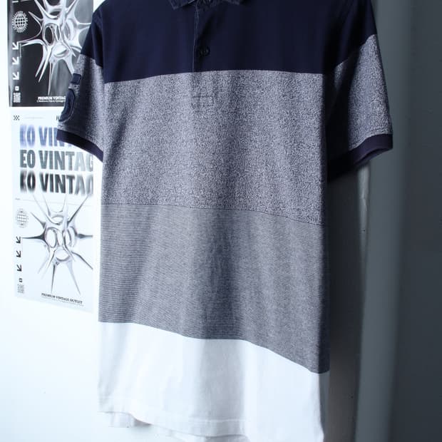 (L-XL) 타미힐피거 반팔 카라 티셔츠 럭비 컬러믹스 유행-H30255