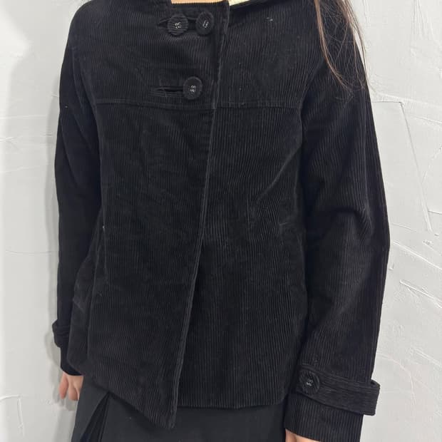 코듀로이 후드 자켓