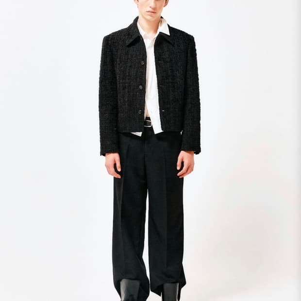 라벨아카이브 트위드 자켓 블랙 2사이즈