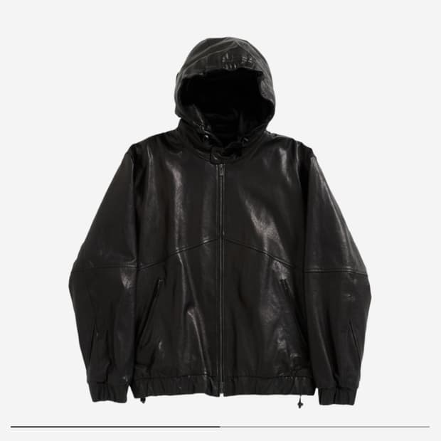 해칭룸 레더 후디 3사이즈