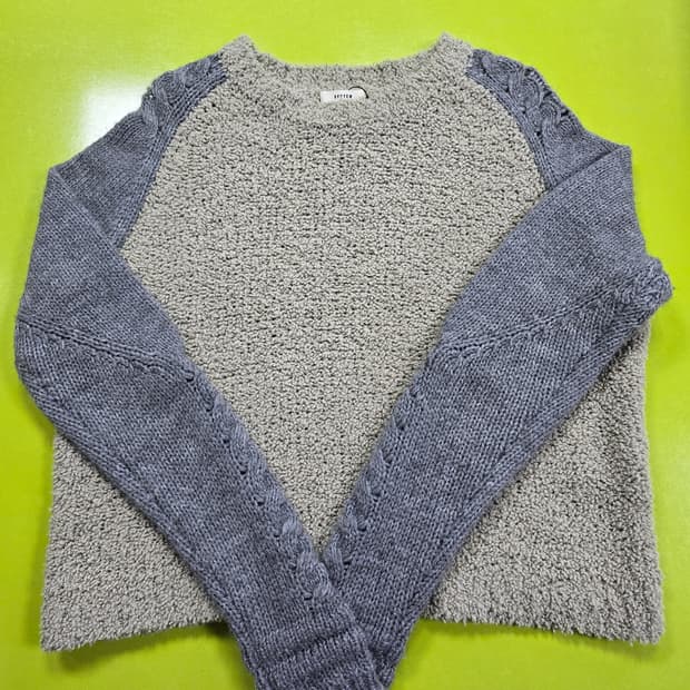 SYSTEM 니트 스웨터 배색 디자인 (1226)