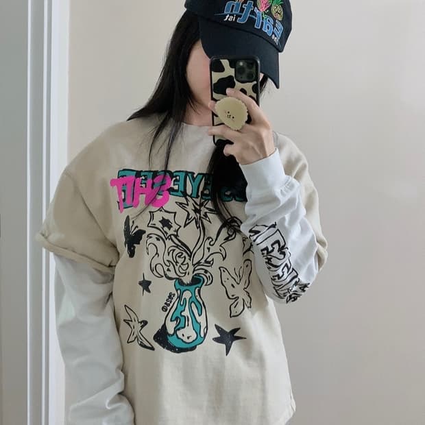 예스아이씨 레이어드 티셔츠