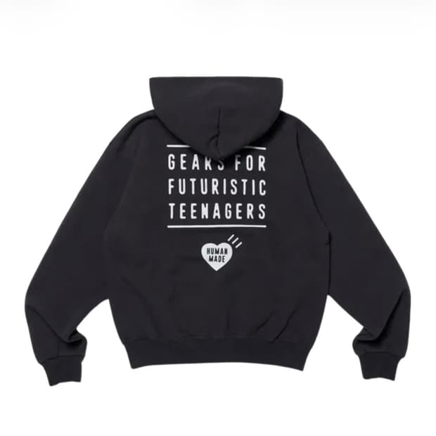 휴먼메이드 후드집업 블랙 L사이즈