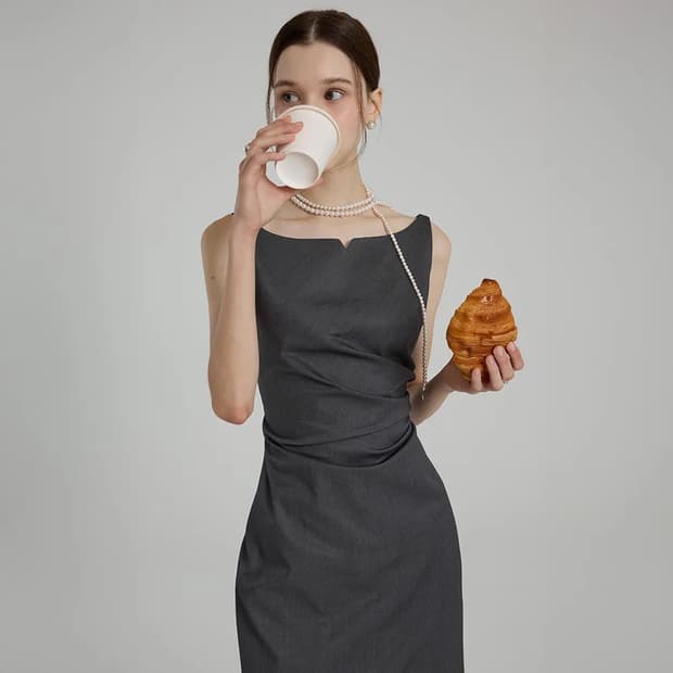 플로움 다이애나 원피스 Diana Drape Sleeveless Dres