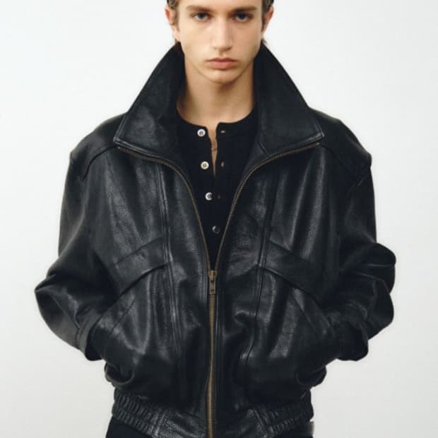 노이어 카우 레더 하이넥 블루종 (52)