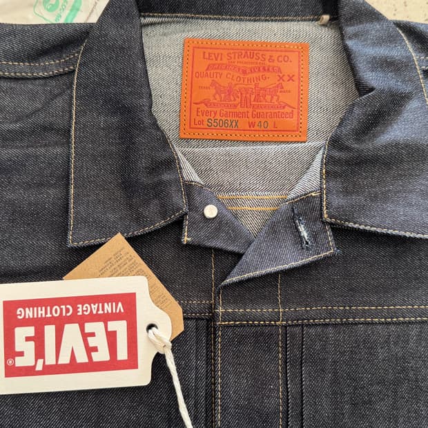 새제품 리바이스 lvc 1944 s506xx 대전판 M 데님자켓