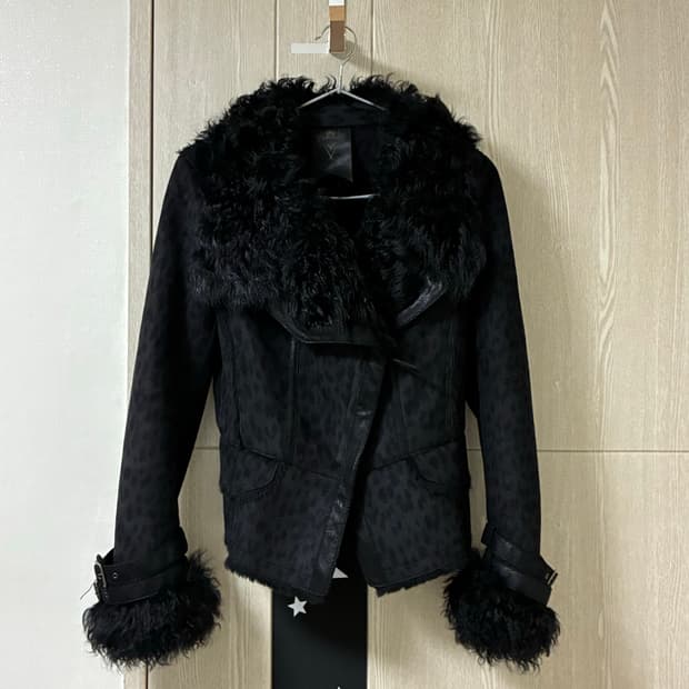 빈티지 호피 무스탕