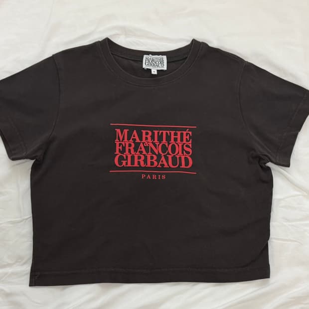 마리떼 크롭 반팔티 s