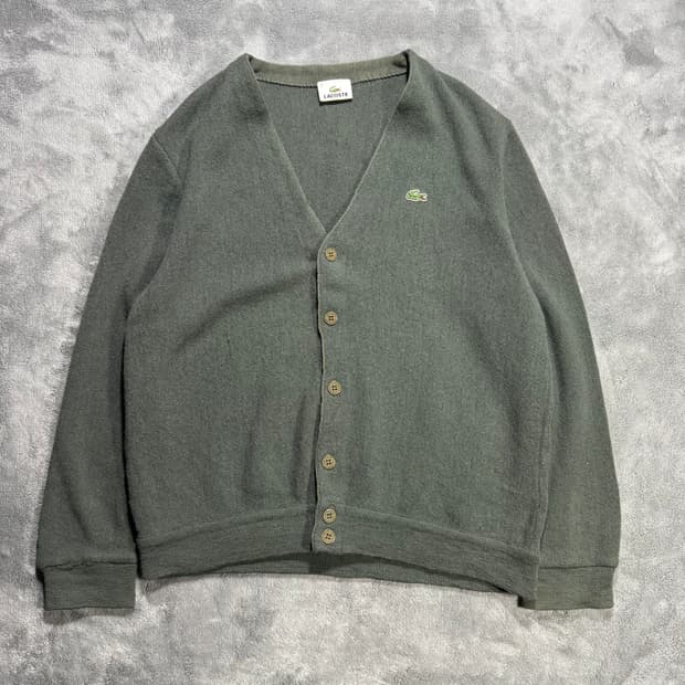 라코스테 올리브 가디건