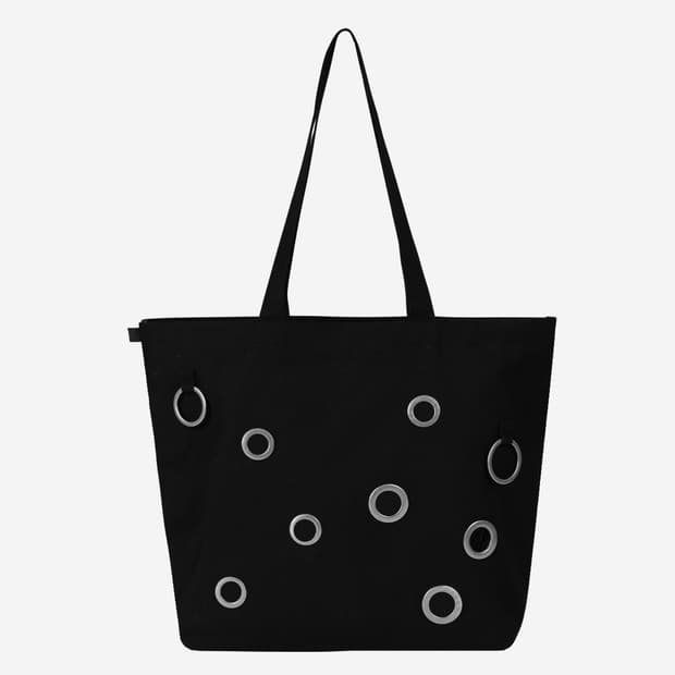 Vacant archive 베이컨트아카이브 스터드 아일렛 토트백 에코백