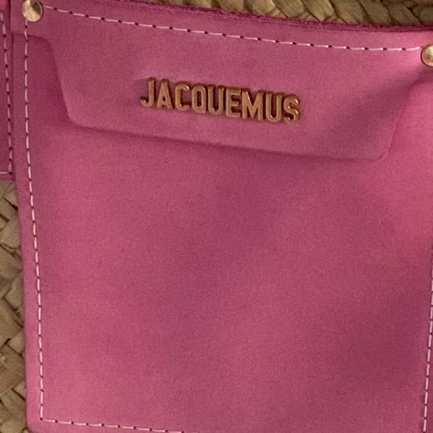 자크뮈스 르 파니에 솔리 토트 라탄백 바스켓백 핑크