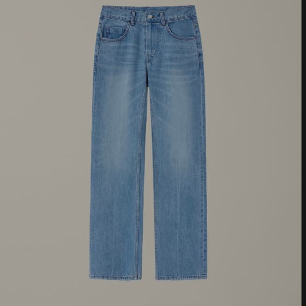 E01 DENIM PANTS 워시드 블루