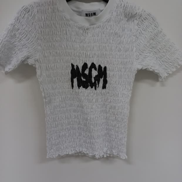 msgm 반팔 스모크 티셔츠