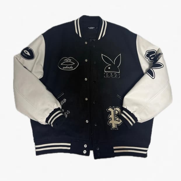 위캔더스 24 FW 플레이보이 바시티 자켓