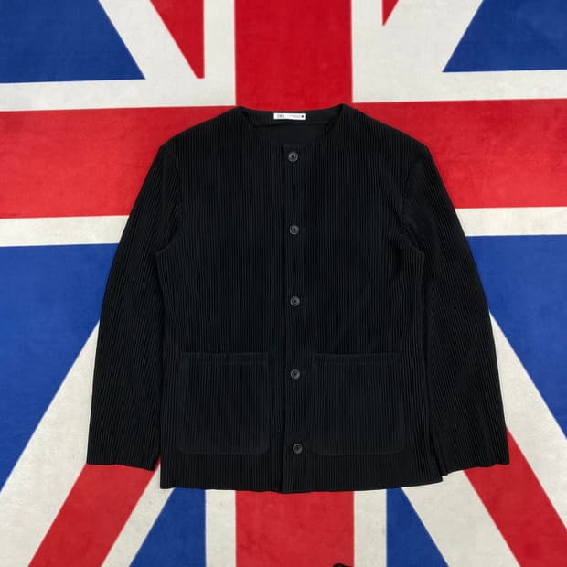 자라 플리츠 자켓 M실측 L 